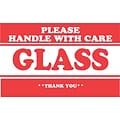 3 x 5 Please Handle with Care Glass Thank You Label