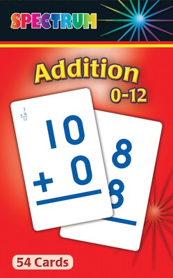 Spectrum Addition Flash Cards 0-12 Grades 1 - 3