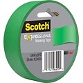 Scotch® Expressions Masking Tape, 0.94 x 20 yds., Primary Green (3437-PGR-ESF)