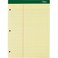 TOPS Double Docket Writing Tablet, 8-1/2 x 11-3/4, Law Ruled, Canary, 100 Sheets/Pad (63394)