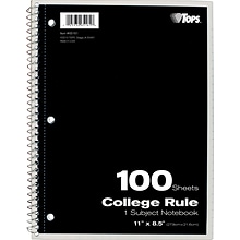 Oxford 1-Subject Notebooks, 8.5 x 11, College Ruled, 100 Sheets, Each (65161)