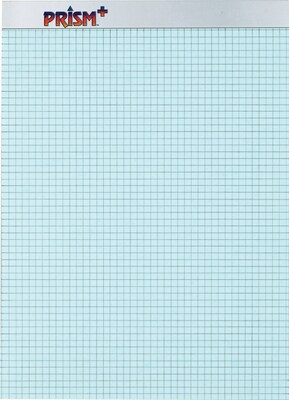 TOPS Prism Notepad, 8.5 x 11.75, Graph Ruled, Blue, 50 Sheets/Pad, 12 Pads/Pack (76581)