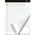 TOPS® Docket® Gold Project Planning Pad, White, Special Ruled, 8 1/2 x 11 3/4, 40 Sheets/Pad, 1/Pk