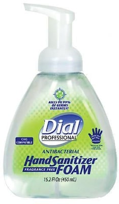 Dial® Professional Antibacterial Foaming Hand Sanitizer, 15.2 oz. (DIA 06040)