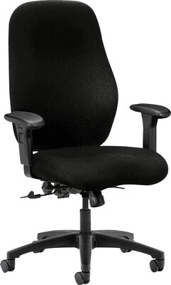 HON® 7800 Series Task Chairs, High-Back, Black