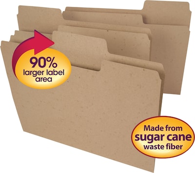 Smead File Folder, Straight Cut, Letter Size, Natural Brown, 100/Box (10751)