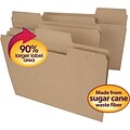 Smead File Folder, Straight Cut, Letter Size, Natural Brown, 100/Box (10751)