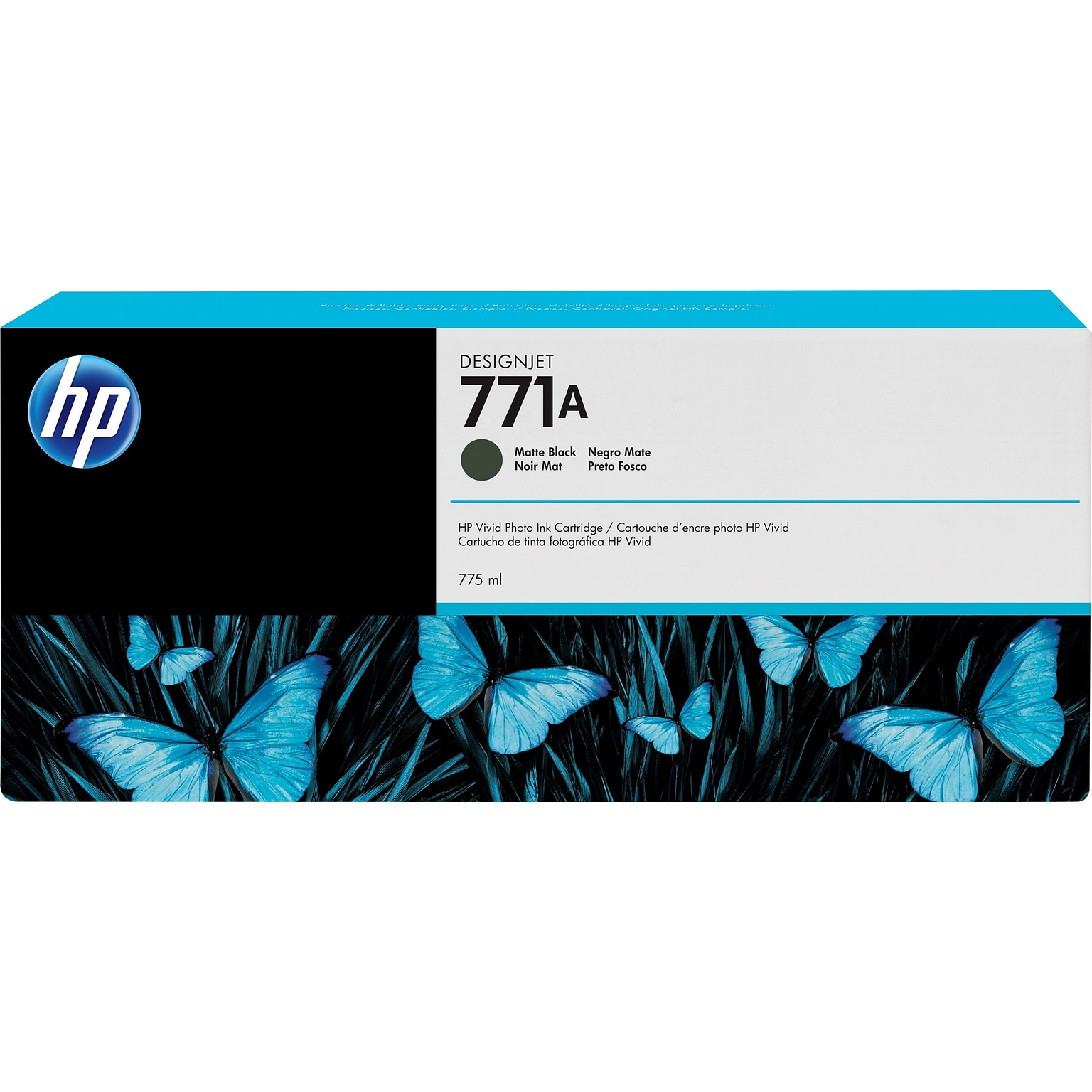 HP 771A Black Matte Standard Yield Ink Cartridge (B6Y15A)