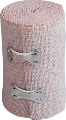 First Aid Only™ Elastic Bandage Wrap w/ 2 Fasteners, Latex-free, 3 x 5yd, 12/box