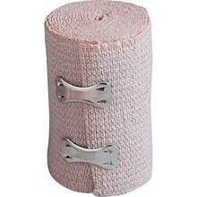 First Aid Only™ Elastic Bandage Wrap w/ 2 Fasteners, Latex-free, 3 x 5yd, 12/box