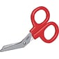 First Aid Only Kit Scissors with 4" Angled Blade, Red (730010)