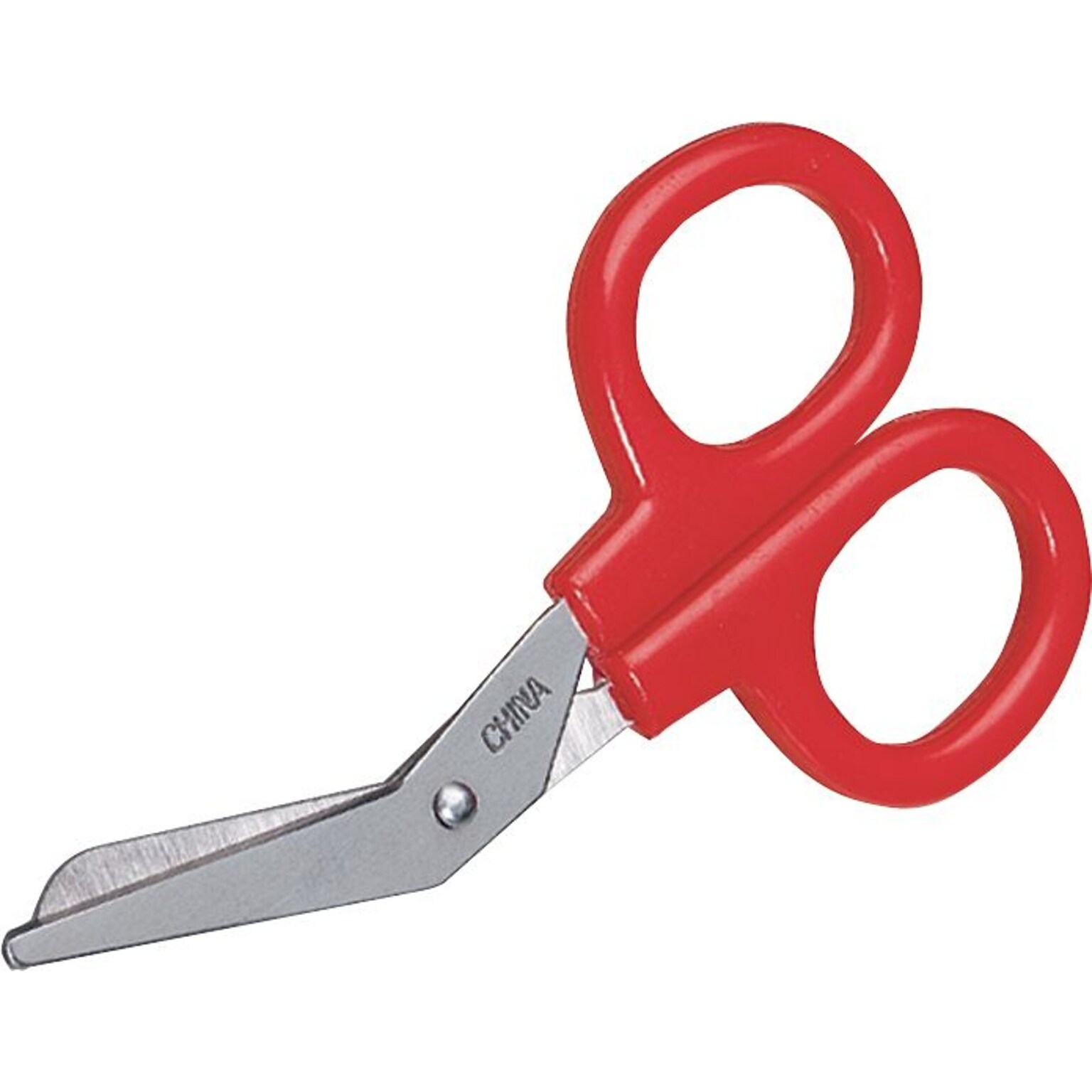 First Aid Only Kit Scissors with 4 Angled Blade, Red (730010)