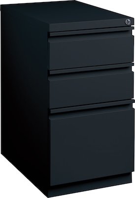 Quill Brand® 3-Drawer Vertical File Cabinet, Locking, Black, Letter, 22.88"D (25170D)