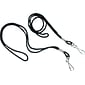 Lanyard; J-Hook Style, 22" Long, Black, 12/Pk