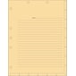 Tabbies® Medical Chart Index Divider Sheets, Ruled, Manila, 8 1/2" x 11", 400/Bx