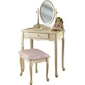 Powell® Vanity/Mirror and Bench, Off-White