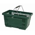 Wire Handle Hand Basket, 28 Liter, Dark Green, 12 Baskets/Pack