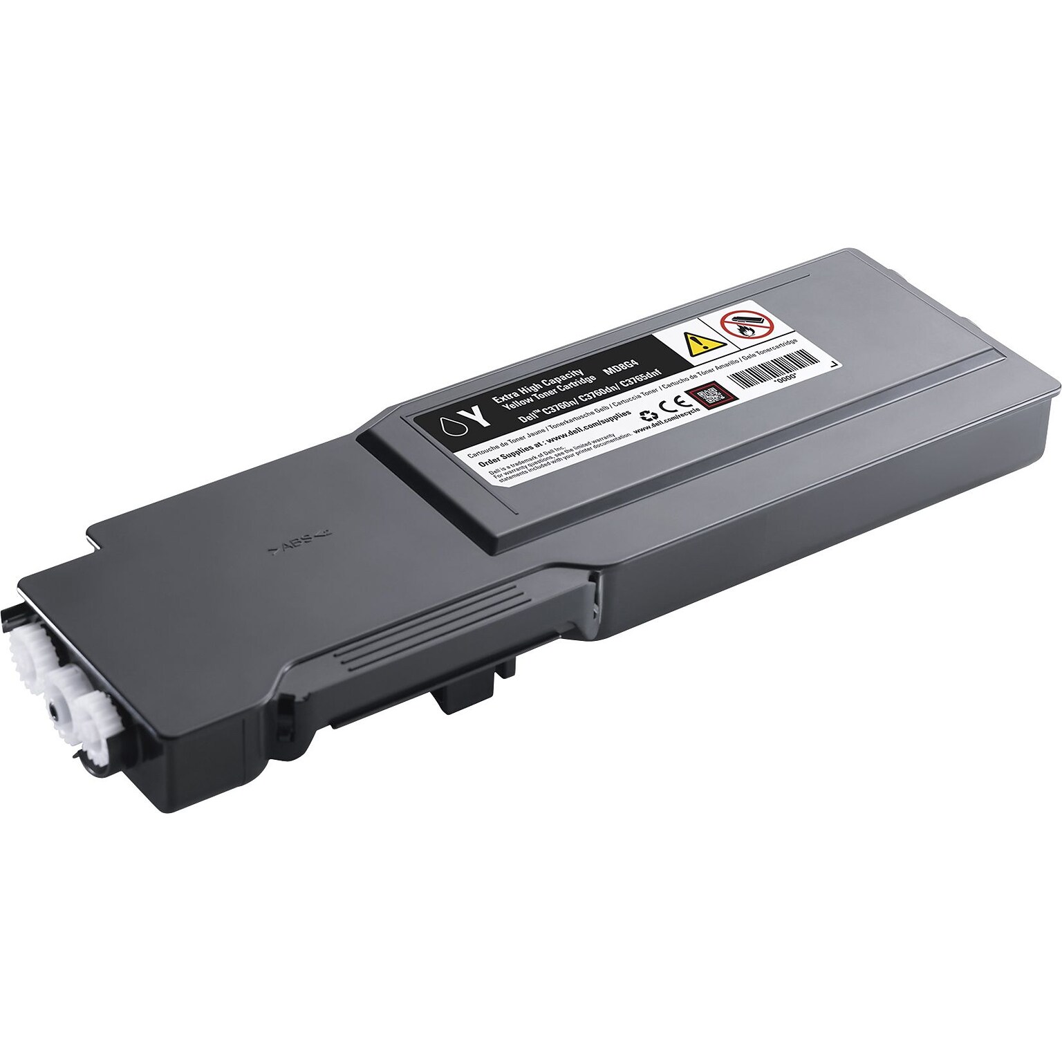 Dell MD8G4 Yellow Extra High Yield Toner Cartridge, Prints Up to 9,000 Pages