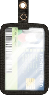 Cosco® MyID™ Black ID Badge Holder for Key Cards and ID Cards, 4 x 2.5