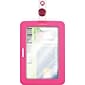 Cosco® MyID™ Rubberized Pink ID Badge Holder for Key Cards and ID Cards,  4 x 2.75 (075016)
