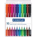 Staedtler Ballpoint Pens, Medium Point, Assorted Colors. 10/Pack
