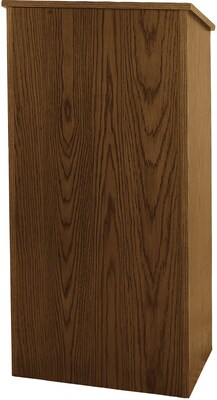 AmpliVox® Floor Lectern; Walnut