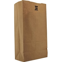 11-lb Kraft Paper Bags, Natural, 500/Carton