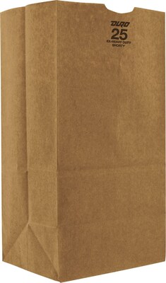 12.5-lb Kraft Paper Bags, Natural, 500/Carton