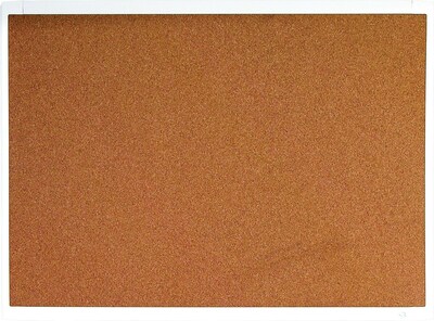 Quartet® Cork Bulletin Board, White Frame, 17 x 23