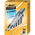 BIC Round Stic Grip Xtra-Comfort Ballpoint Pen, Medium Point, 1.2mm, Assorted Ink, 36/Pack (GSMG361-