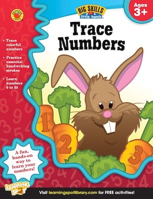 Brighter Child Trace Numbers Book for Ages 3+