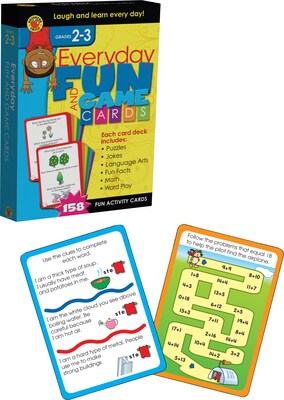Brighter Child Everyday Fun and Game Card Gr 2-3