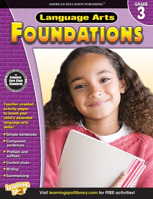 American Education Publishing Language Arts Foundations Book, Grade 3