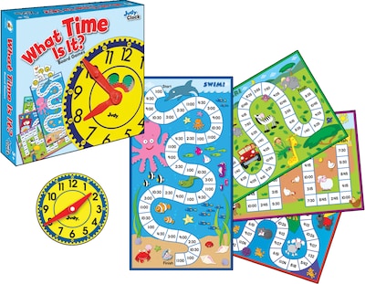 Carson-Dellosa What Time Is It Board Game, Grades K-3