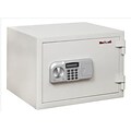 Fire King® Fireproof Electronic Safes; 1-Hour, 0.53 Cu. Ft., 11-3/4Hx16-1/2Wx14D, White