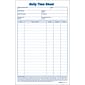 TOPS® Daily Time Sheet Time Cards, 8 1/2" x 5 1/2", 100/Pad, 2/Pack