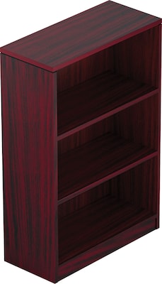 Offices to Go Superior Laminate 48H 2-Shelf Bookcase with Adjustable Shelves, American Mahogany (SL