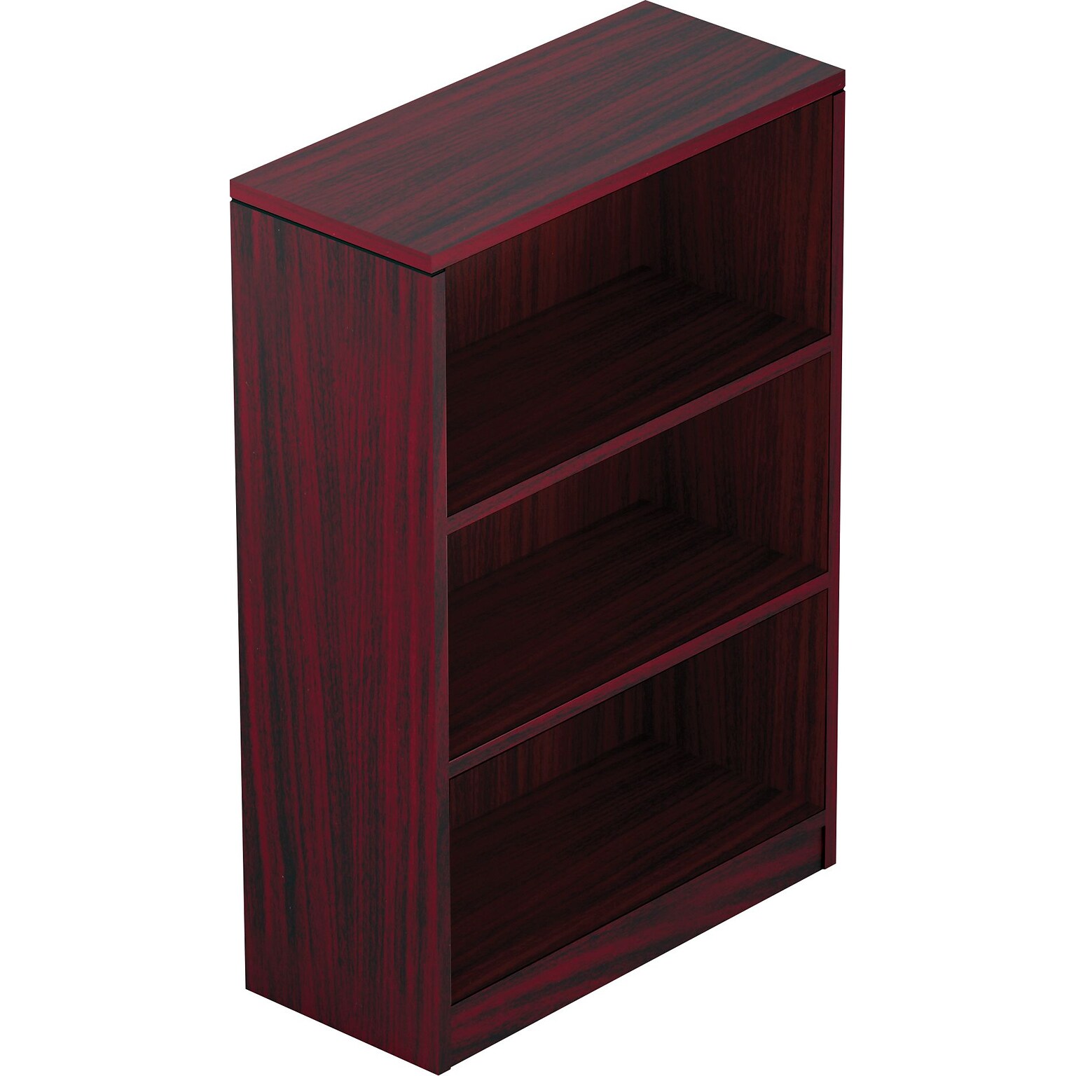 Offices To Go Superior Laminated Bookcase, American Mahogany, 3-Shelf, 48H (SL48BCAML)