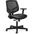 HON Volt Fabric Back Leather Computer and Desk Chair, Black (HON5711ASB11)