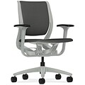 HON Purpose Mid-Back Task Chair, Fabric, Iron Ore/Platinum, Seat: 19 1/2W x 16D Back: 18W x 19 1/4H