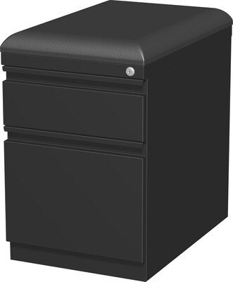Quill Brand® 2-Drawer Vertical File Cabinet, Locking, Letter/Legal, Black, 19.88D (25174D)