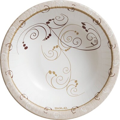 Solo Paper Heavy-Weight Bowl 12 oz., Symphony® Design, 1000/Carton (HB12-J8001)