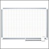 MasterVision® Magnetic 1x 2 Grid Planner 24x36, Aluminum