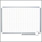MasterVision® Magnetic 1x 2 Grid Planner 24x36, Aluminum