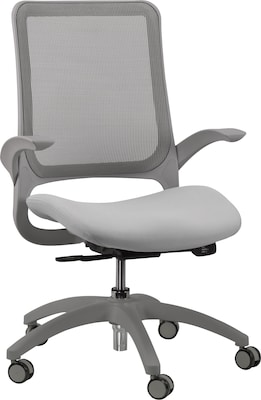 Raynor Hawk MF22 Task Chair, Mesh/Fabric, Gray, Seat: 19 3/10W x 18 1/2D, Back: 17 3/10W x 20 9/1