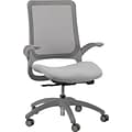 Raynor Hawk MF22 Task Chair, Mesh/Fabric, Gray, Seat: 19 3/10W x 18 1/2D, Back: 17 3/10W x 20 9/1