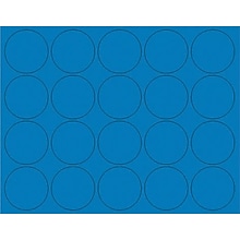 MasterVision Interchangeable Circle Magnets, Blue, 20/Pack (FM1601)