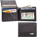 Big Skinny Nylon Microfiber L-Fold Wallet in Tuxedo Black