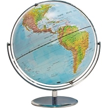 Advantus® 12 Political World Globe, Blue Oceans