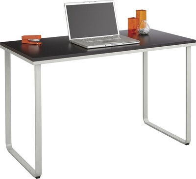 Safco® 47 Steel Table Desk, Black/Silver (1943BLSL)